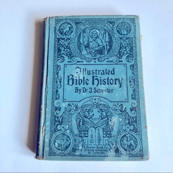 ILLUSTRATED BIBLE HISTORY 1889 By Dr. J. Schuster VINTAGE - Picture 1 of 14
